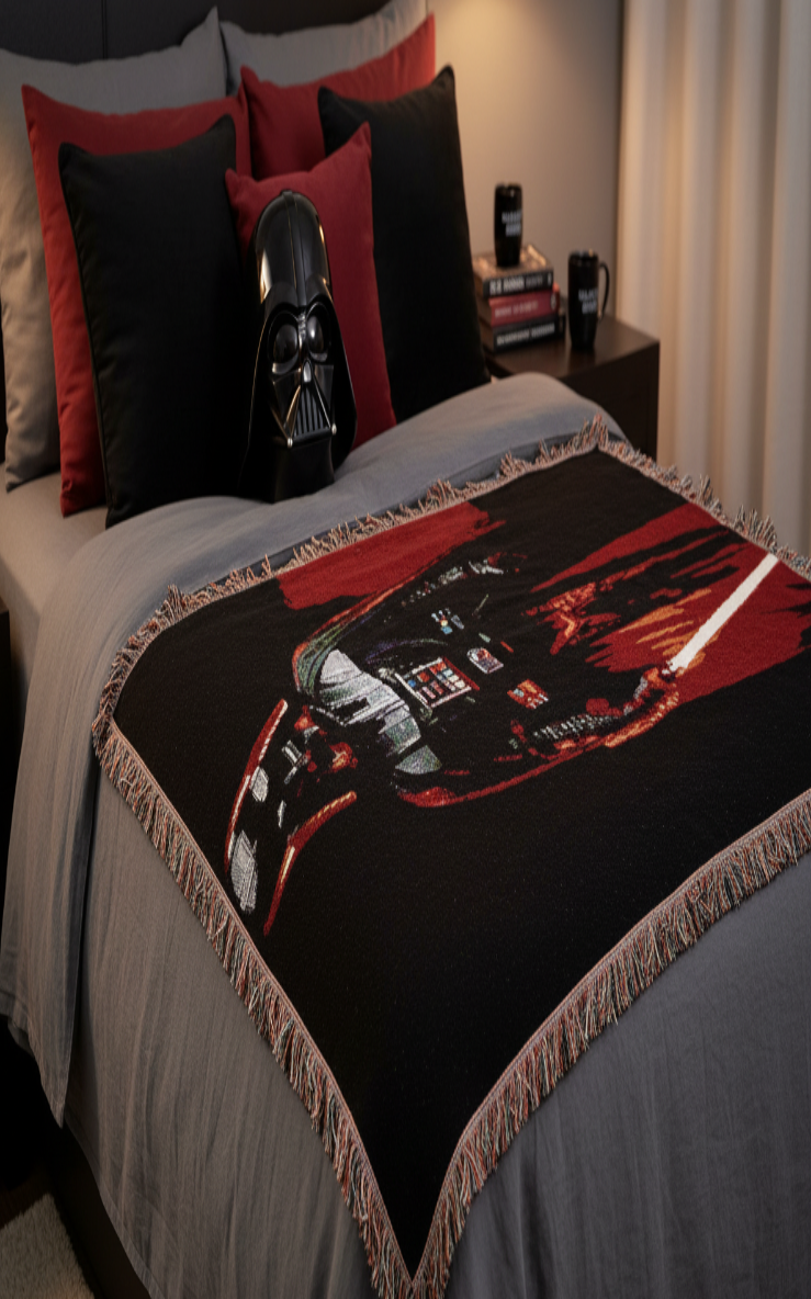 Darth Vader Woven Galaxy Throw Blanket