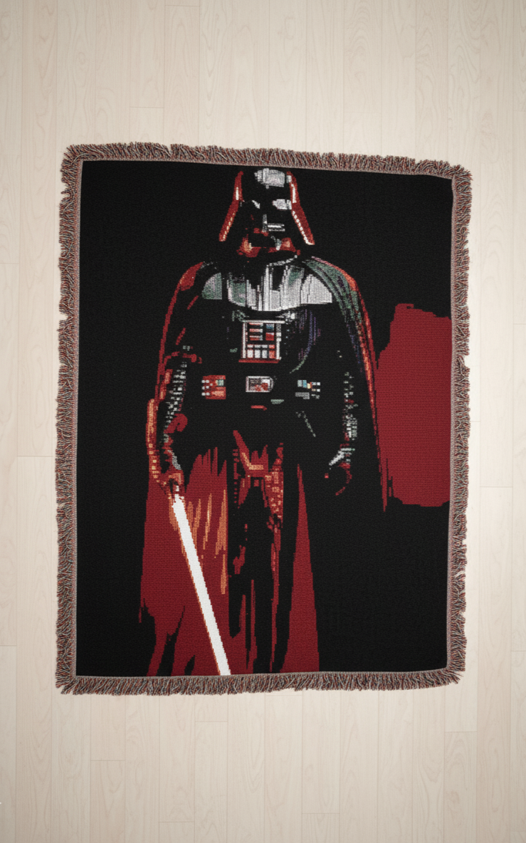 Darth Vader Woven Galaxy Throw Blanket
