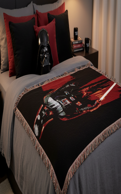 Darth Vader Woven Galaxy Throw Blanket